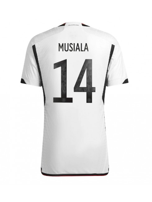 Billige Tyskland Jamal Musiala #14 Hjemmedrakt VM 2022 Kortermet